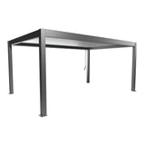 Biohort Pergola Pavillon Bioclimatique 5.5x3.5 (552.5x367.5cm H:264cm) Gris quartz métallique Argent métallique