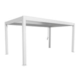 Biohort Pergola Pavillon Bioclimatique 5x3 (515.5x312cm H:264cm) Blanc Argent métallique