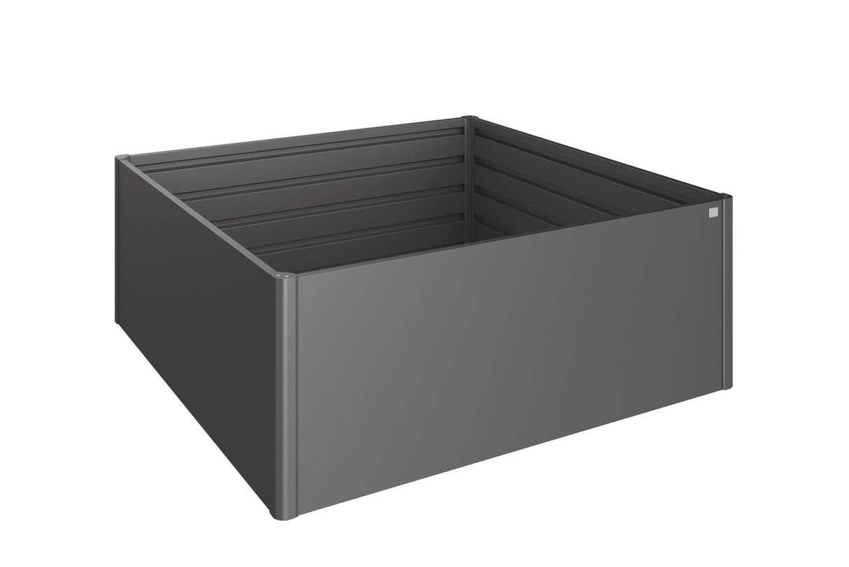 Biohort Potager surélevé 2x2 (201x201cm, H:77cm) Gris foncé métallique 