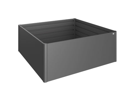 Biohort Potager surélevé 2x2 (201x201cm, H:77cm) Gris foncé métallique 