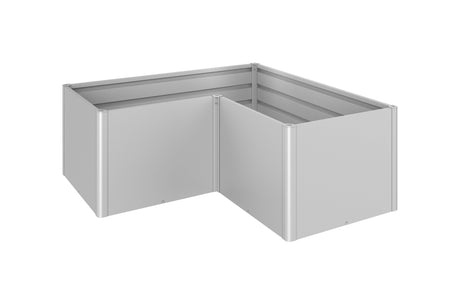Biohort Potager surélevé L2x1 L-Form (201x201cm, H:77cm) Argent métallique 