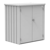 Biohort Romeo Armoire de terrasse L (132x87cm, H:140cm) Argent métallique 