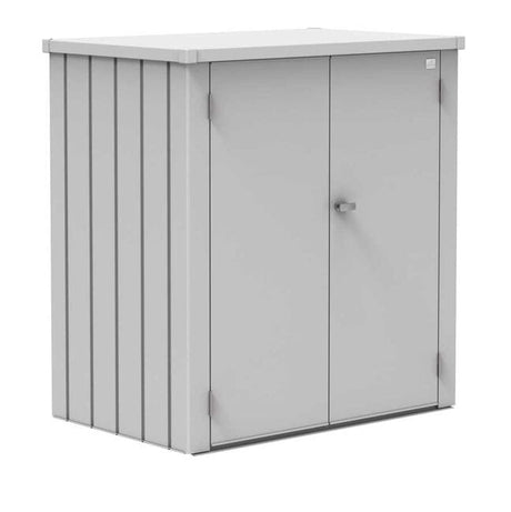 Biohort Romeo Armoire de terrasse L (132x87cm, H:140cm) Argent métallique 