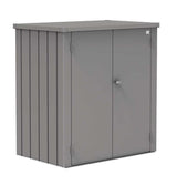 Biohort Romeo Armoire de terrasse L (132x87cm, H:140cm) Gris quartz métallique 