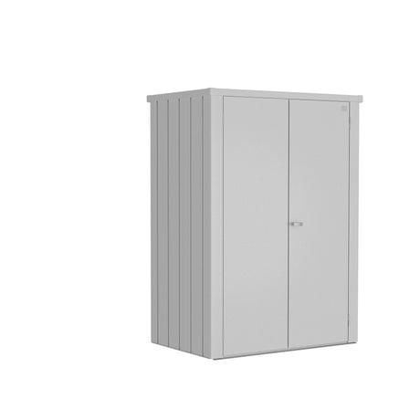 Biohort Romeo Armoire de terrasse L High (132x87cm, H:181cm) Argent métallique 