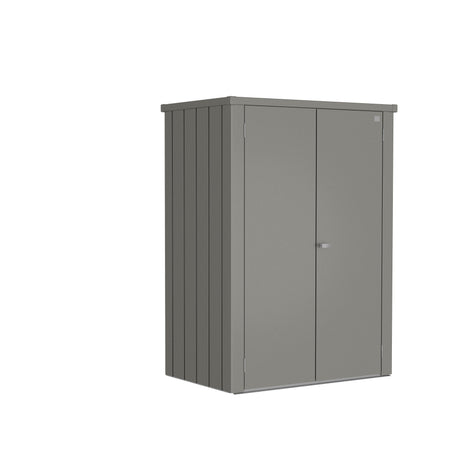 Biohort Romeo Armoire de terrasse L High (132x87cm, H:181cm) Gris quartz métallique 