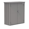 Biohort Romeo Armoire de terrasse M (132x57cm, H:140cm) Gris quartz métallique 