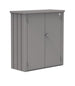 Biohort Romeo Armoire de terrasse M (132x57cm, H:140cm) Gris quartz métallique 