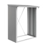 Biohort Woodstock Abri bûches 150 (157x102cm, H:199cm) Argent métallique 