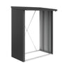 Biohort Woodstock Abri bûches 150 (157x102cm, H:199cm) Gris foncé métallique 