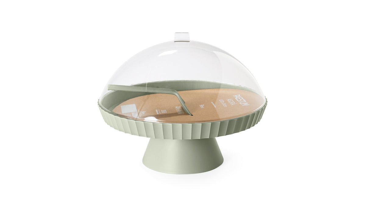 Blim Plus Agora Plat sur pied avec cloche et pelle à gâteau 