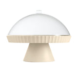 Blim Plus Agora Plat sur pied avec cloche et pelle à gâteau Brown sugar 