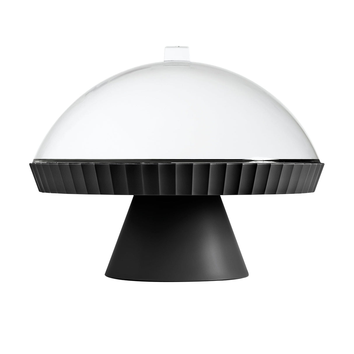 Blim Plus Agora Plat sur pied avec cloche et pelle à gâteau Carbon black 