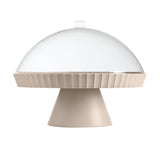 Blim Plus Agora Plat sur pied avec cloche et pelle à gâteau Moka grey 