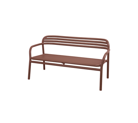 Cane-line Bliss Canapé 2 places empilable, coussin non inclus (11565) Desert red ADRE (Aluminium)