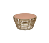 Cane-line Basket Structure Table basse Ø75cm, Plateau en sus (53201) 