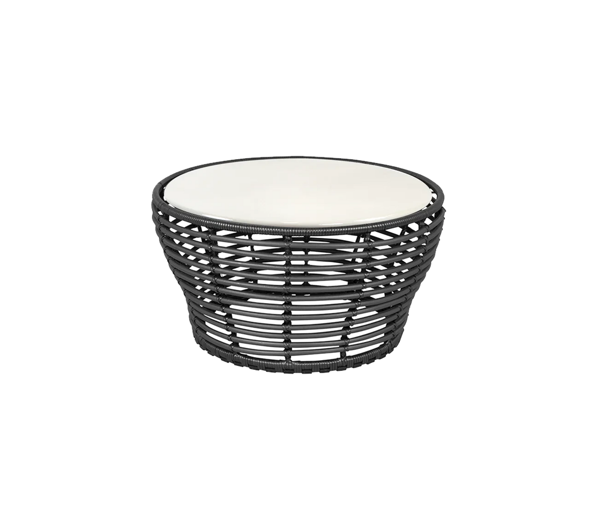 Cane-line Basket Structure Table basse Ø75cm, Plateau en sus (53201) 