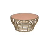 Cane-line Basket Structure Table basse Ø95cm, Plateau en sus (53202) 