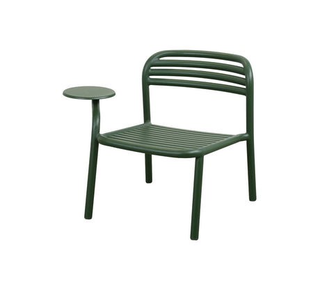 Cane-line Bliss Chaise lounge avec tablette à droite (11466) Dark green 