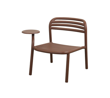 Cane-line Bliss Chaise lounge avec tablette à droite (11466) Desert red 