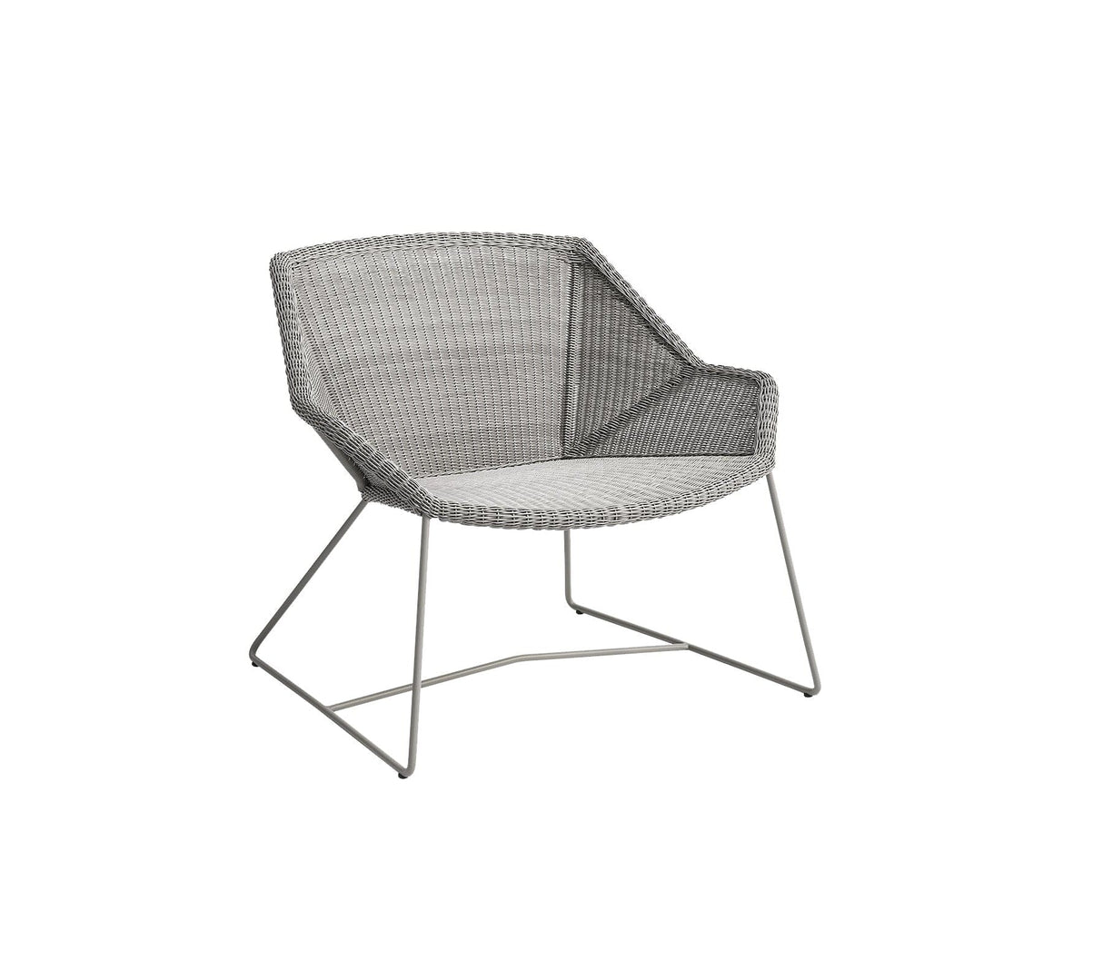 Cane-line Breeze Fauteuil Club Lounge, coussins non inclus (5468) Taupe (Résine tressée - Weave) 