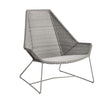 Cane-line Breeze Fauteuil Lounge Haut dossier, coussins en sus (5469) Taupe (Résine tressée - Cane-line Weave) 