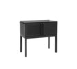 Cane-line Drop Kitchen Cuisine petit Single Module avec 2 armoires 100cm (3549) Plateau plein en céramique Fossil Black Aucune: Sans paroi arrière 