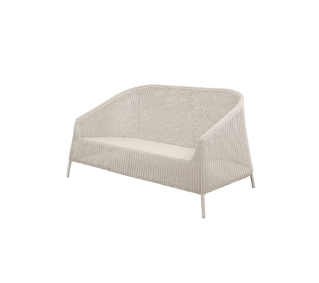 Cane-line Kingston Canapé 2 places empilable, coussin non inclus (5550) Sand LSA (Résine tressée Weave) 