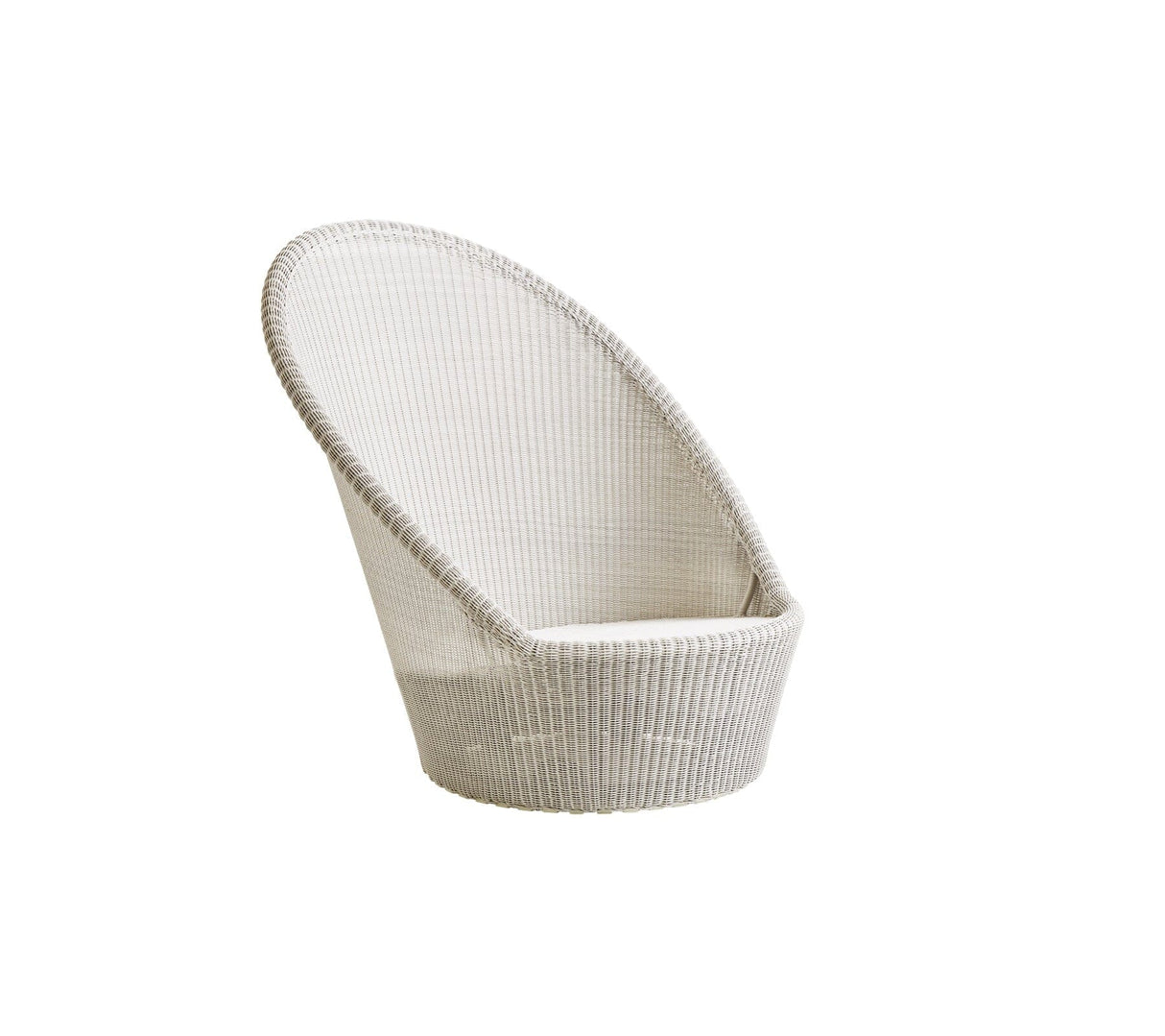 Cane-line Kingston Sunchair Fauteuil bas Haut dossier avec roues (5448), coussins non inclus Sand (Résine tressée Weave) 