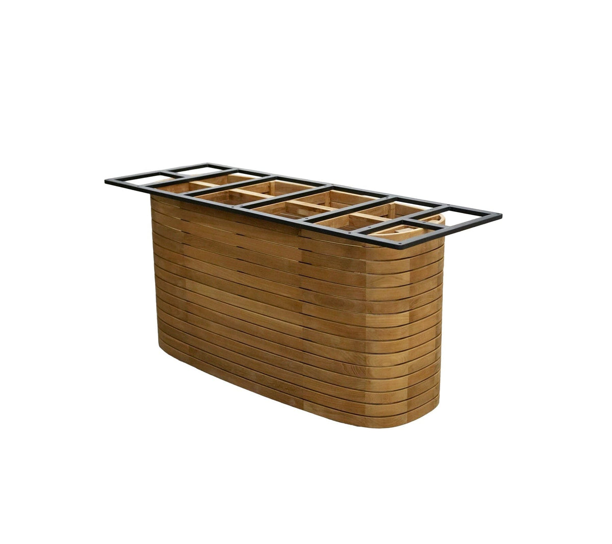 Cane-line Mellow Piètement table repas (50301T), plateau non inclus 