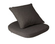 Cane-line Moments Set de coussins pour Fauteuil repas Pieds Luge (7441) Dark grey (Tissu Focus) 