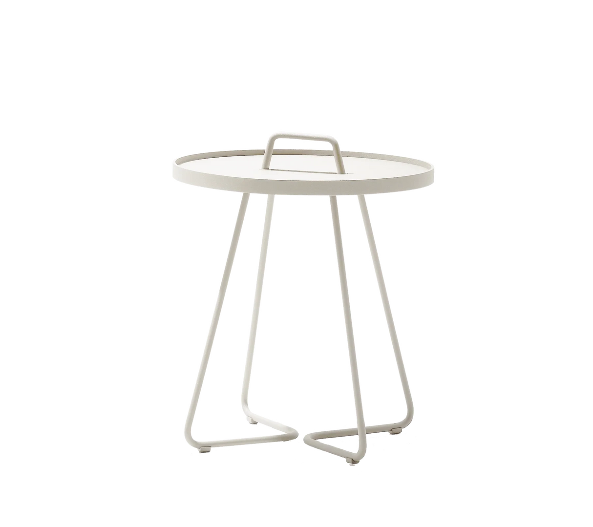Cane-line On-the-move Side Table Large Ø 52cm H:60cm (5066) Sand 