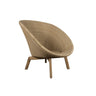 Cane-line Peacock Weave Fauteuil Club Lounge avec pieds en teck (5458), coussins non inclus Natural (Résine tressée Weave) 
