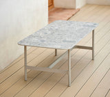 Cane-line Twist Coffee Piètement pour Table basse rectangulaire 120x60cm H:42cm, plateau non inclus (5017) 