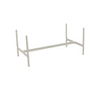 Cane-line Twist Coffee Piètement pour Table basse rectangulaire 120x60cm H:42cm, plateau non inclus (5017) Sand (Aluminium) 