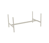 Cane-line Twist Coffee Piètement pour Table basse rectangulaire 120x60cm H:42cm, plateau non inclus (5017) Sand (Aluminium) 