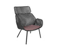 Cane-line Vibe Fauteuil club Haut dossier, coussins en sus (54107) 