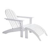 Cinas Adirondack Repose-pieds Acajou blanc 