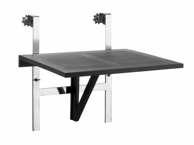 Cinas Balcony Table pour balcon 65x51cm Acajou noir 