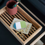 Cinas Bath Plateau 30x16cm teck 