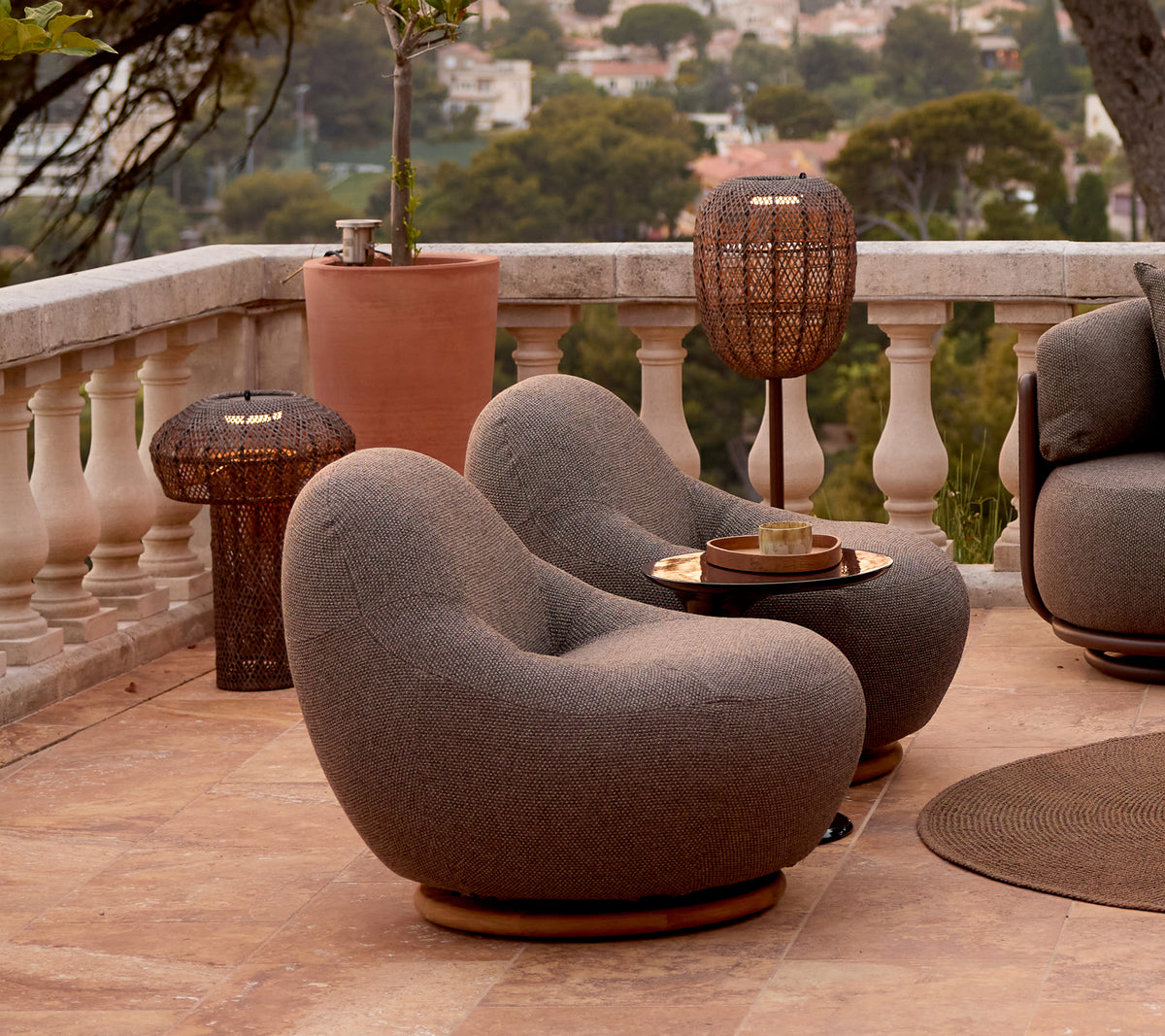 Cane-line Gem Chaise Lounge tournant à 360° (54005)