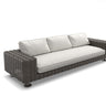 Dedon Paros 3-seater / Canapé 3 places, Coussins non inclus Silt 162 / Black Pepper 317
