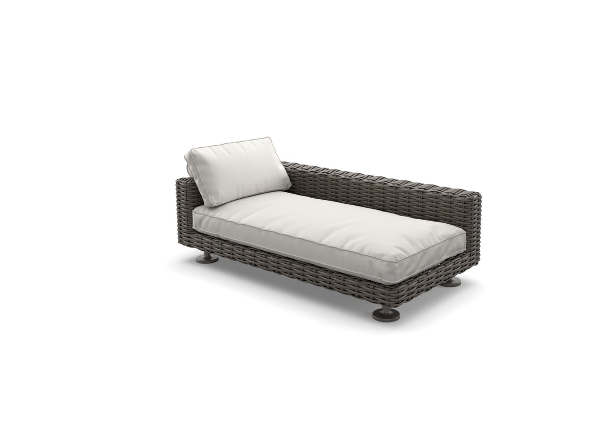 Dedon Paros Right Corner Module, Coussins non inclus Silt 162 / Black Pepper 317