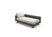 Dedon Paros Right Corner Module, Coussins non inclus Silt 162 / Black Pepper 317