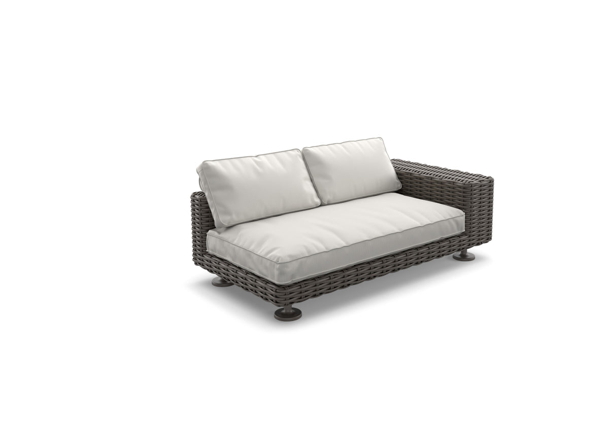 Dedon Paros Left Module, Coussins non inclus Silt 162 / Black Pepper 317