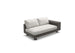 Dedon Paros Left Module, Coussins non inclus Silt 162 / Black Pepper 317