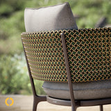 Dedon Bellmonde Fauteuil repas, Coussins en sus 