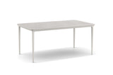 Dedon Bellmonde Table repas M, 170x95cm, avec plateau mineral composite Lipari 304 - Mineral Grey 347 