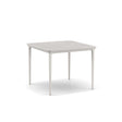 Dedon Bellmonde Table repas S, 95x95cm, avec plateau mineral composite Lipari 304 - Mineral Grey 347 
