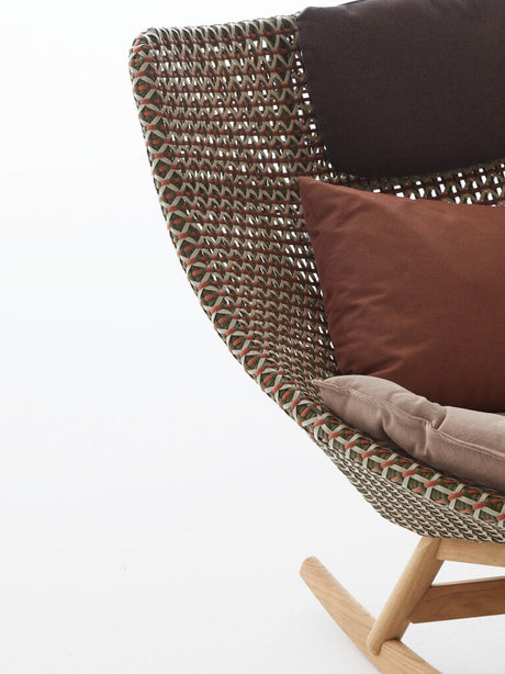 Dedon Mbrace TEAK Rocking chair, Coussins non inclus